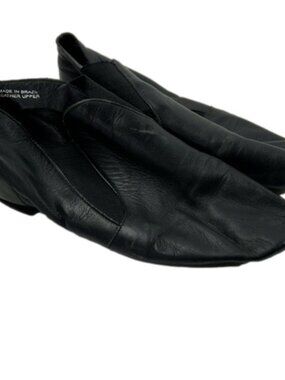 Black Leather Jazz  Dance Shoes size 9